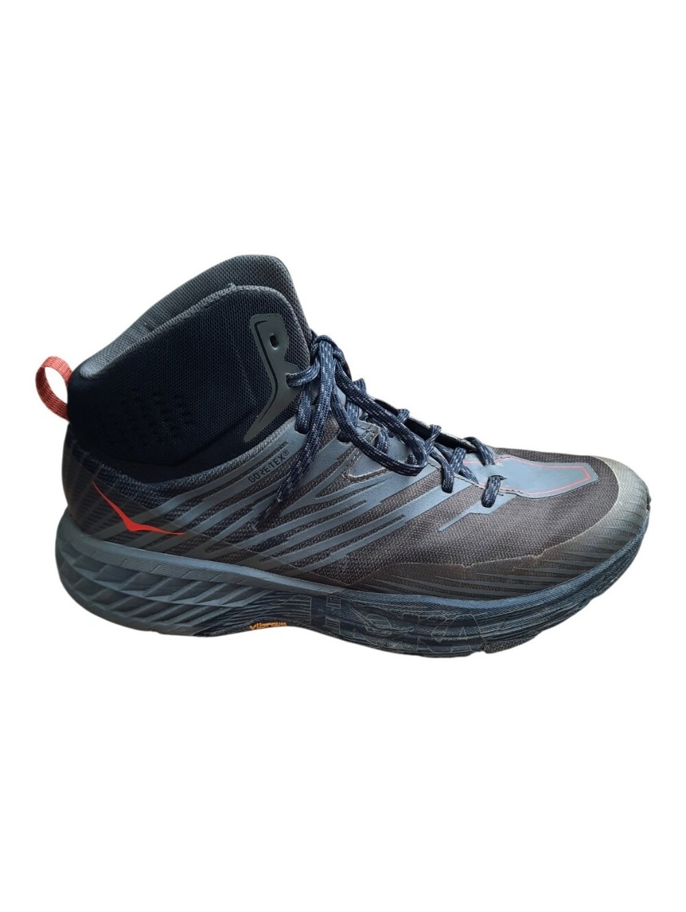 Hoka One One Speedgoat MID 2 GTX Trail Hiking Shoes Gore-tex Vibram Size 11.5